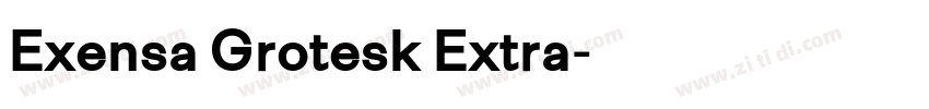 Exensa Grotesk Extra字体转换